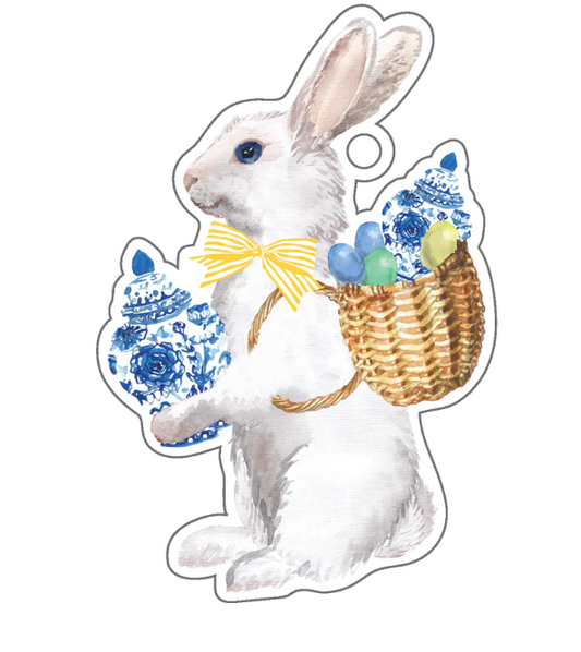 Ginger Jar Bunny Die-Cut Gift Tag Paper Goods WH Hostess   