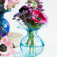 Hibiscus Glass Aqua Bud Vase Home Decor Vietri   