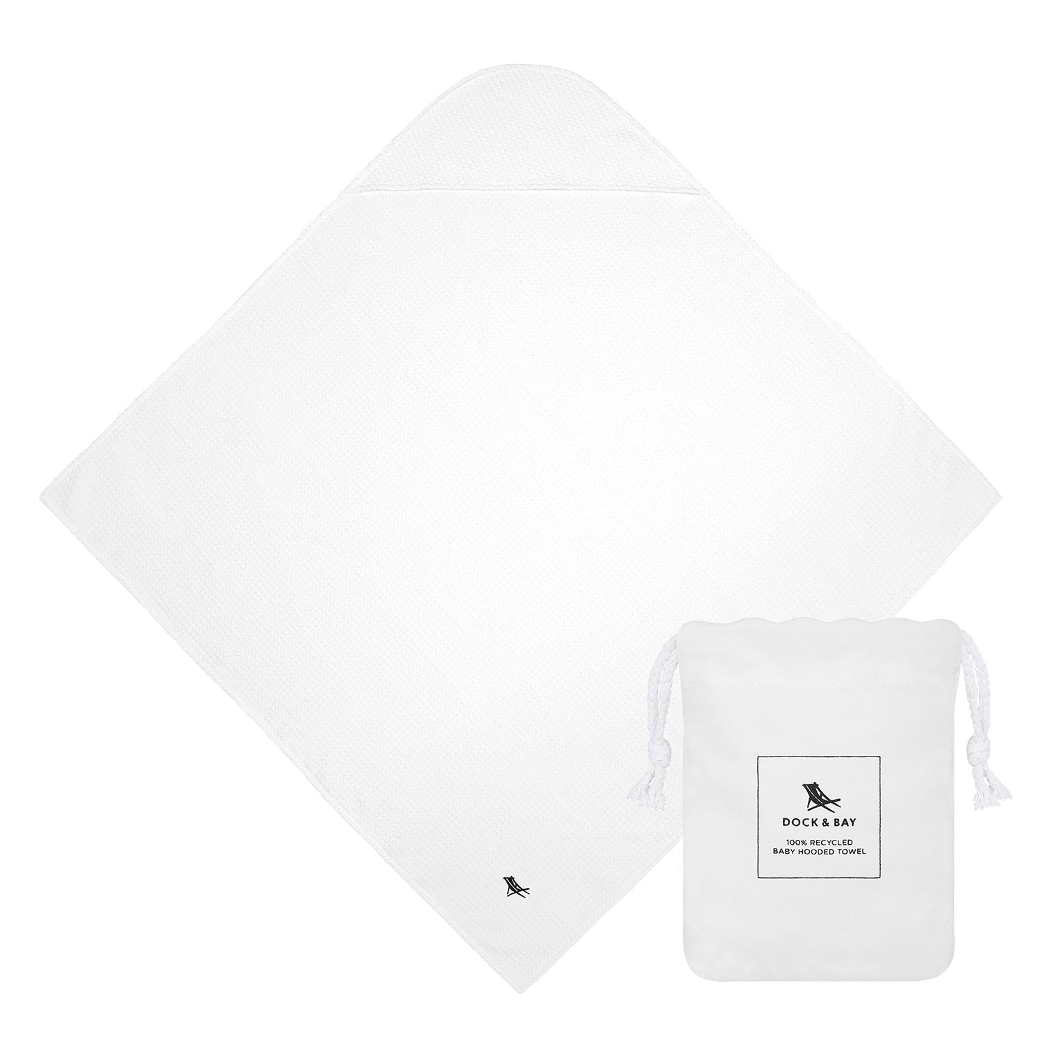 Baby Hooded Towel - Wishful White Gifts Dock & Bay   