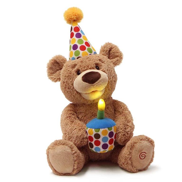 Happy Birthday 12" Animated Teddy Plush Gund   