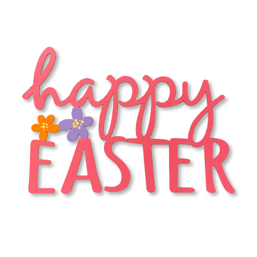 Happy Easter Magnet - Coral Home Decor Roeda Studio   