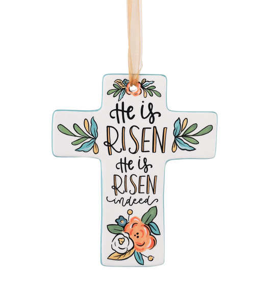 He is Risen Cross Seasonal Glory Haus   