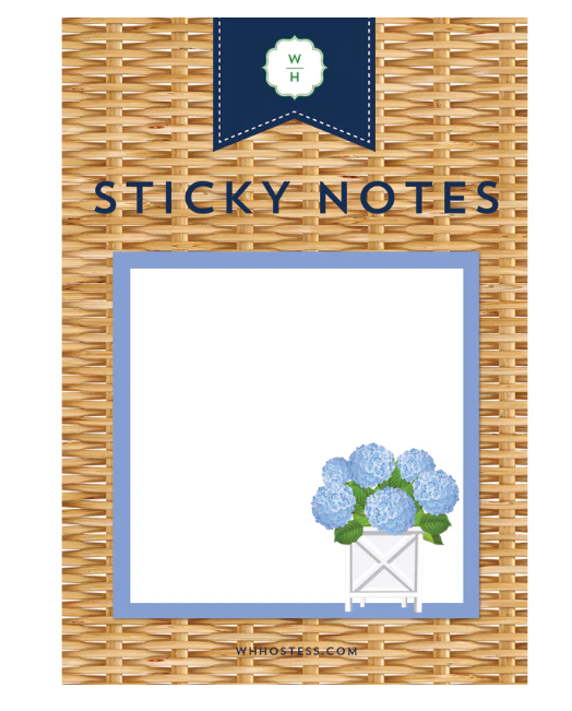 Hydrangeas Sticky Notes Gifts WH Hostess   