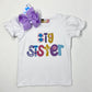 Big Sister SS Applique T-Shirt Purple Clothing Banana Split   