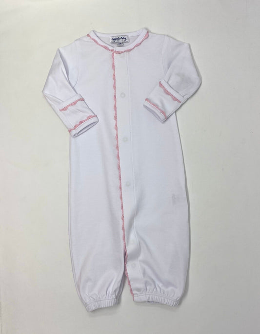 Pink Baby Joy Embroidered Converter Baby Sleepwear Magnolia Baby   