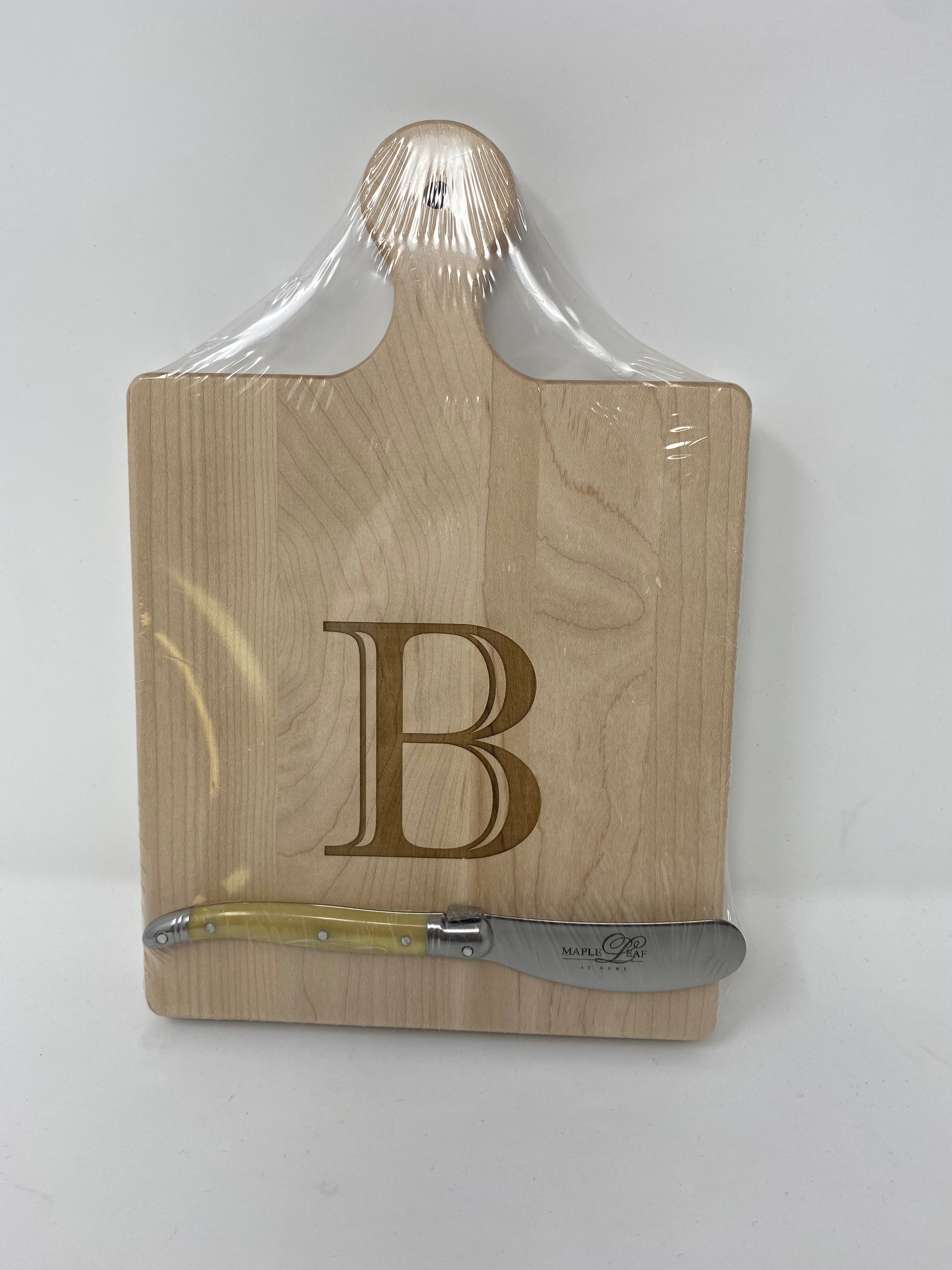 Maple Artisan Paddle Cutting Board Gifts Maple Leaf at Home B  