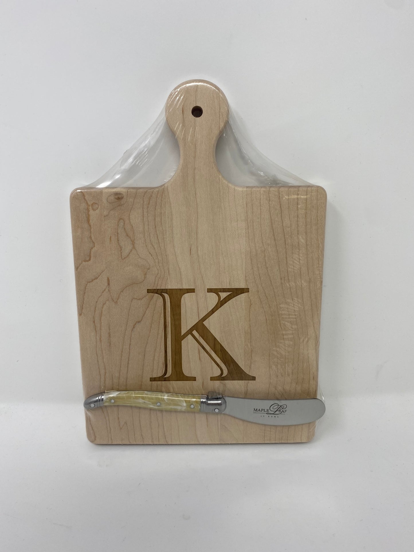 Maple Artisan Paddle Cutting Board Gifts Maple Leaf at Home K  