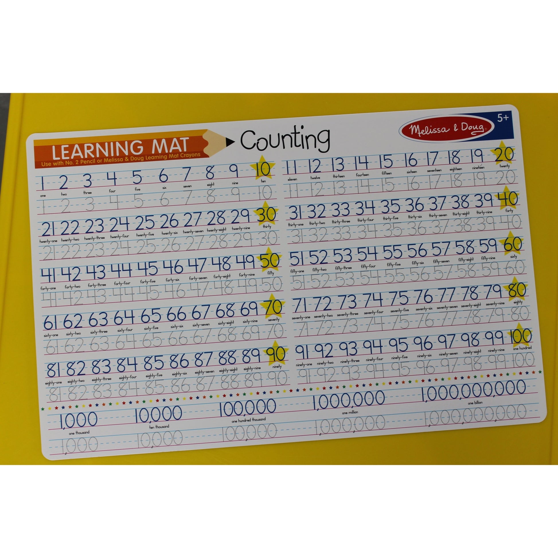 Counting to 100 Write-A-Mat Gifts Melissa & Doug   