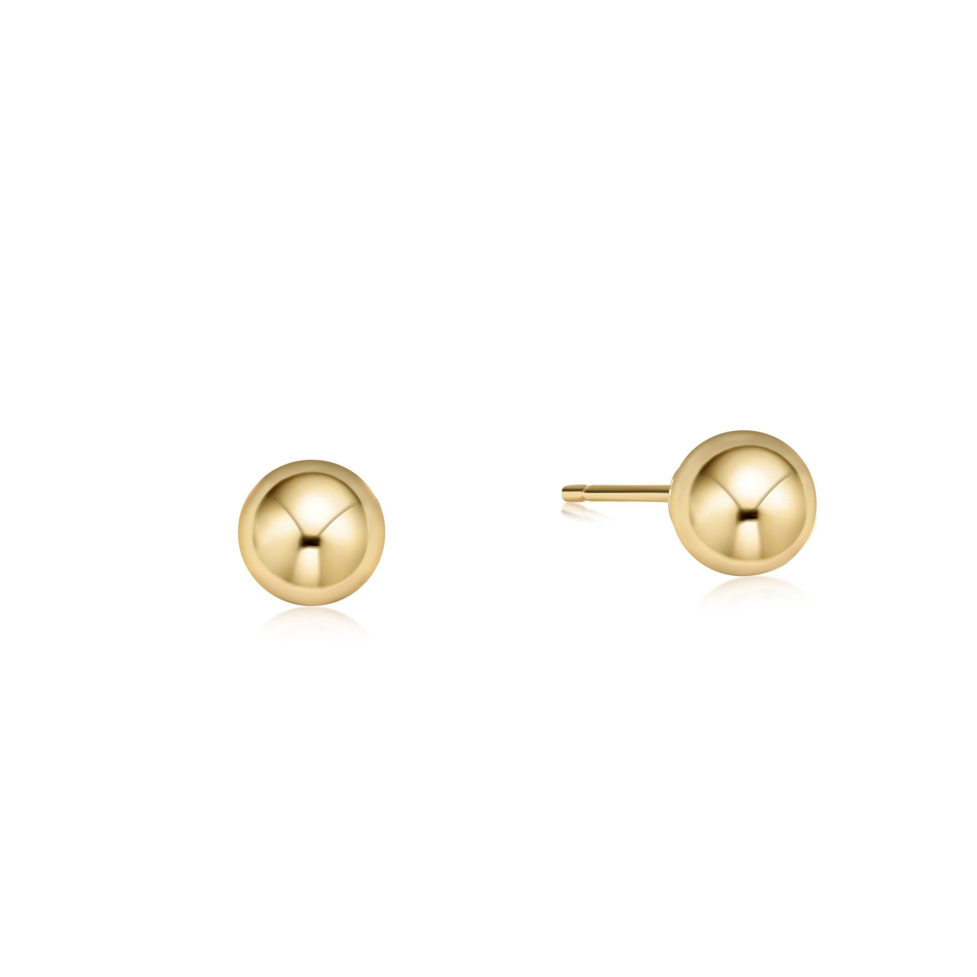 Classic 6mm Ball Stud - Gold Earrings enewton   