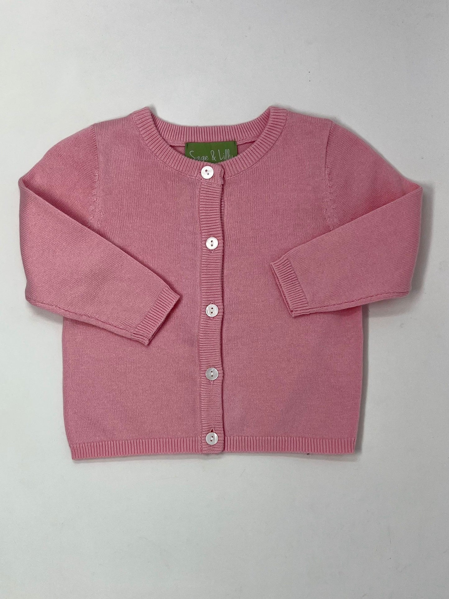 Cardigan - Light Pink Girls Sweaters + Sweatshirts Sage & Lilly   