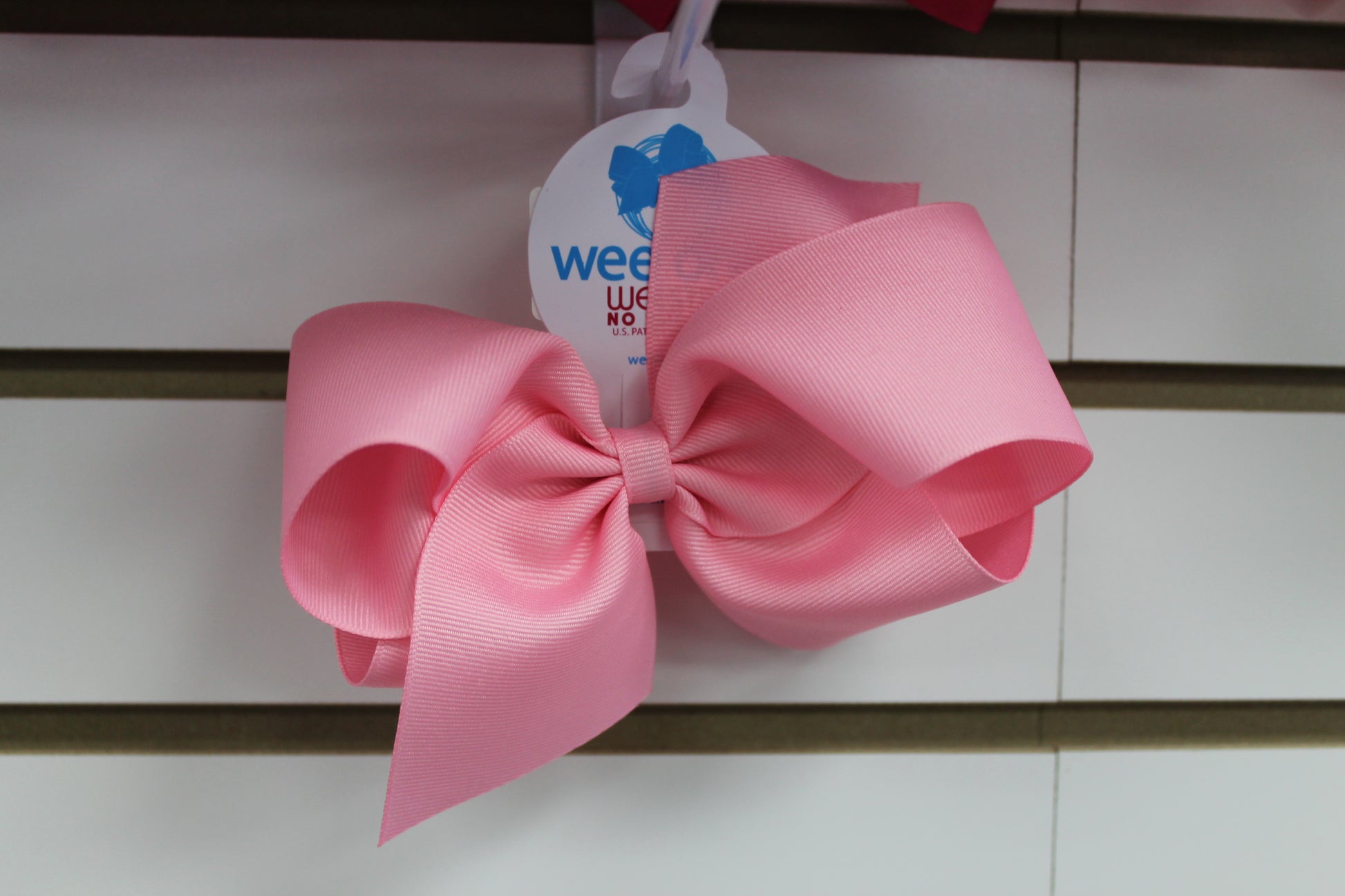 Mini King Grosgrain Bow Accessories Wee Ones Jack and Jill Pink  