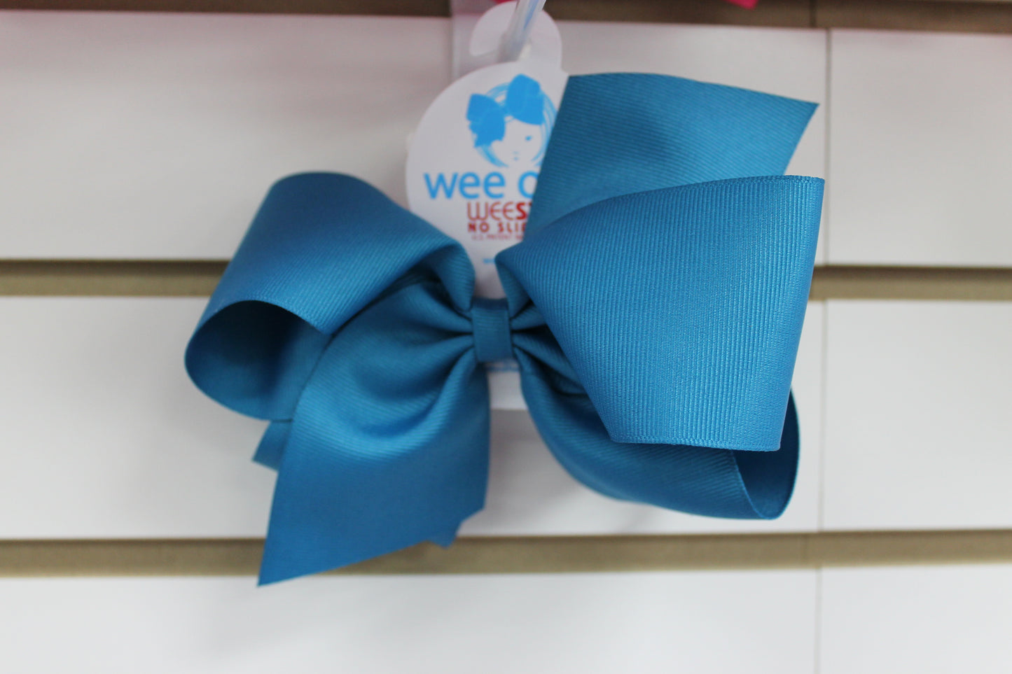 Mini King Grosgrain Bow Accessories Wee Ones Deep Turquoise  
