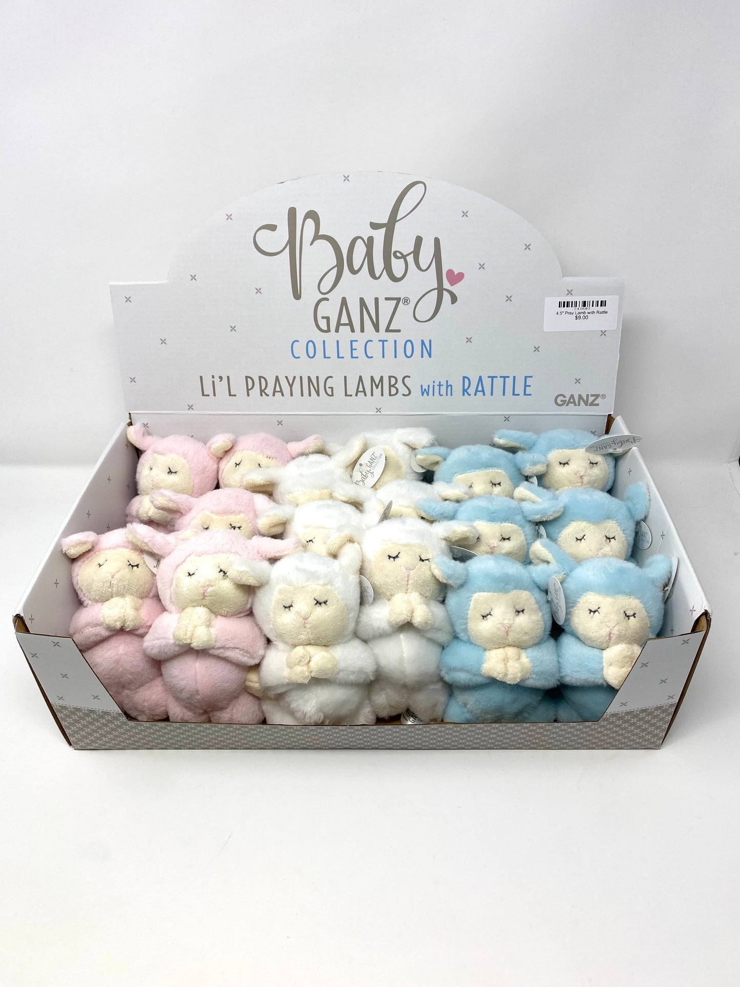 4.5" Pray Lamb with Rattle Gifts Midwest-CBK   