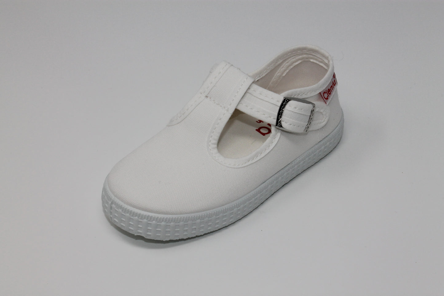 Toddler T-Strap Shoes Cienta White 5 
