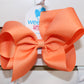 King Grosgrain Bow Accessories Wee Ones Apricot  