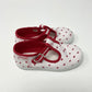 Toddler T-Strap - Red Swiss Dot Shoes Cienta   