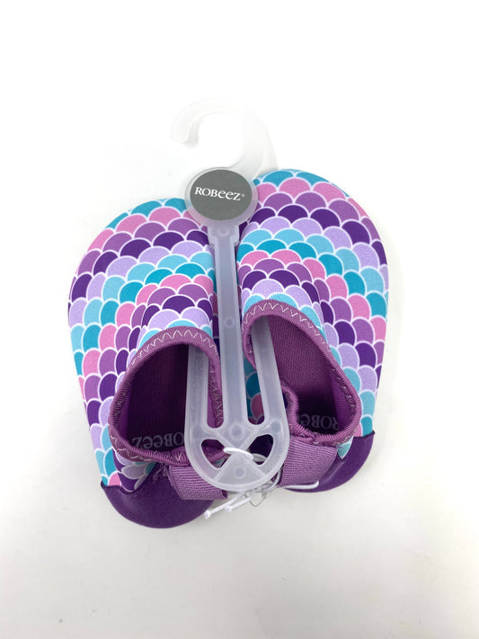 Mermaid Scales Girls Aqua Shoes - Pastel Purple/Lavender Girls Shoes Robeez   