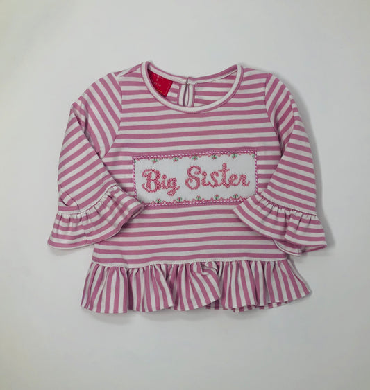 L/S Sister Shirt Girls Tops + Tees Claire & Charlie 12m  