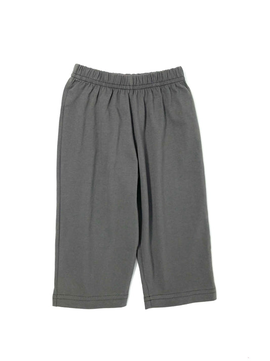 Jersey Solid Straight Pants - Charcoal Boys Pants Luigi   