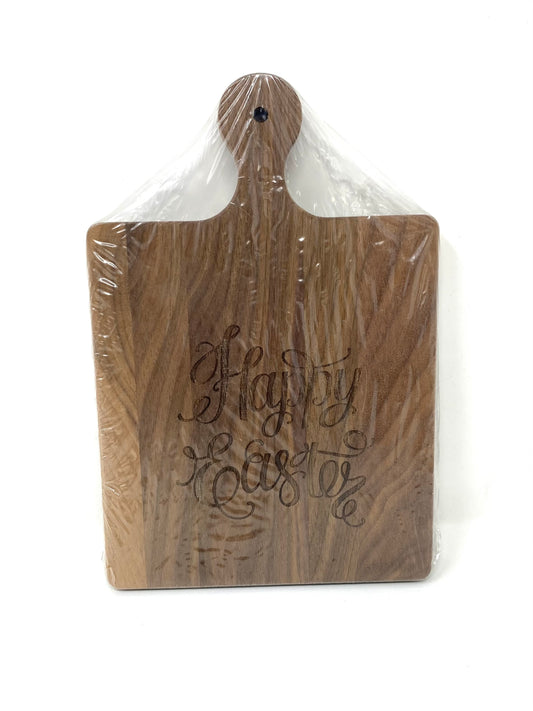 Happy Easter Walnut Wood Cheeseboard Kitchen + Entertaining Maple Leaf at Home   