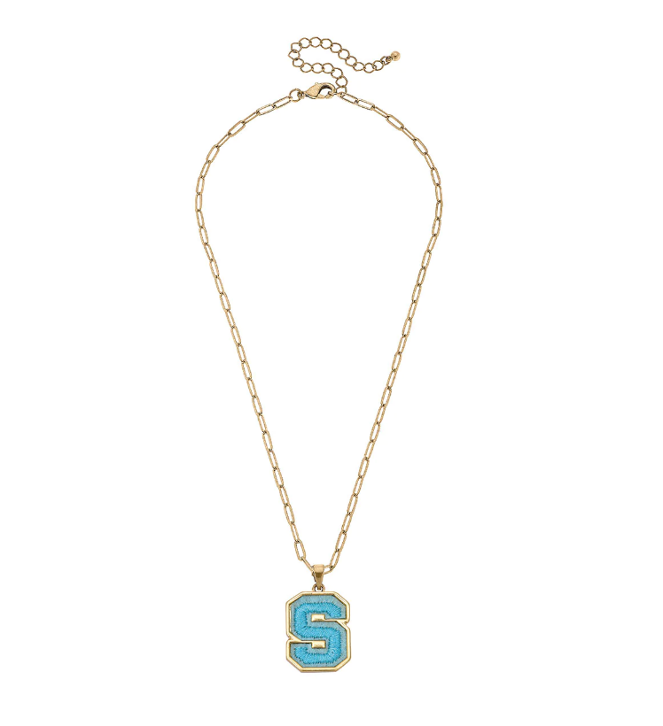 Stuck on You Initial Patch Necklace Necklaces Canvas S  