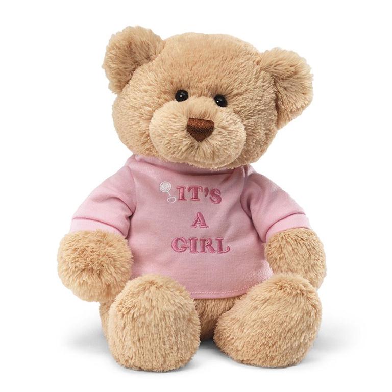 It's a Girl 12" Bear Plush Gund   