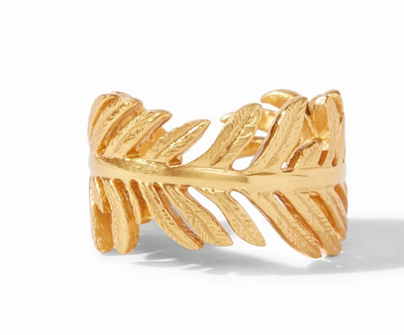 Fern Ring Gold One Size Rings Julie Vos   