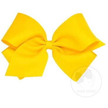 King Grosgrain Bow Accessories Wee Ones Yellow  