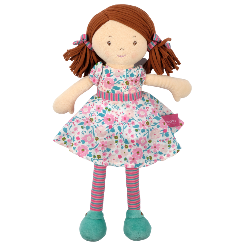 Katy - Dark Brown/Pink & Sea Green Gifts Tikiri Toys   