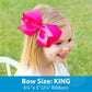King Tiny Dot Overlay Bow - Red Accessories Wee Ones   