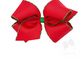 King Moonstitch Grosgrain Bow - Red with Green Kids Hair Accessories Wee Ones   