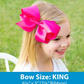 King Party Glitter Bow Grosgrain - Silver Accessories Wee Ones   
