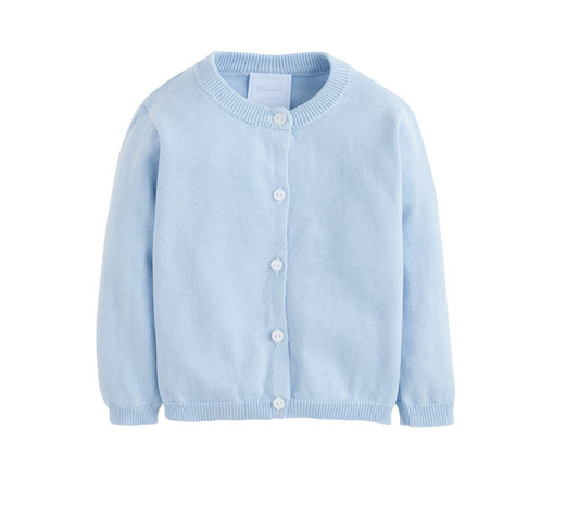Essential Cardigan - Light Blue Boys Sweaters + Sweatshirts Little English   