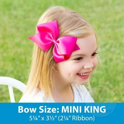 Mini King Grosgrain Bow Kids Hair Accessories Wee Ones   