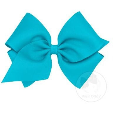 Mini King Grosgrain Bow Accessories Wee Ones New Turquoise  