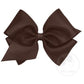 Mini King Grosgrain Bow Accessories Wee Ones Spice Brown  