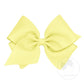 Mini King Grosgrain Bow Kids Hair Accessories Wee Ones Light Yellow  