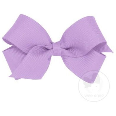 Mini Grosgrain Bow Kids Hair Accessories Wee Ones Light Orchid  