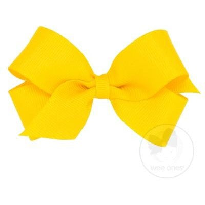 Mini Grosgrain Bow Accessories Wee Ones Yellow  