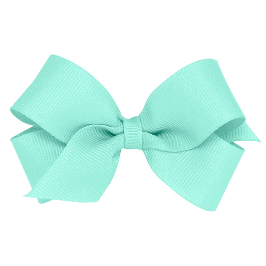 Mini Grosgrain Bow - New Aqua Kids Hair Accessories Wee Ones   