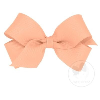 Mini Grosgrain Bow Accessories Wee Ones Light Coral  
