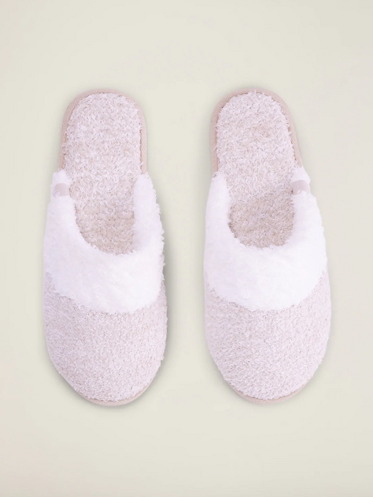 CozyChic Women's Malibu Slipper - Heather Stone/White Gifts Barefoot Dreams   