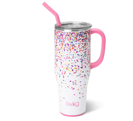 40 oz Mega Mug with Handle - Confetti Gifts Swig   