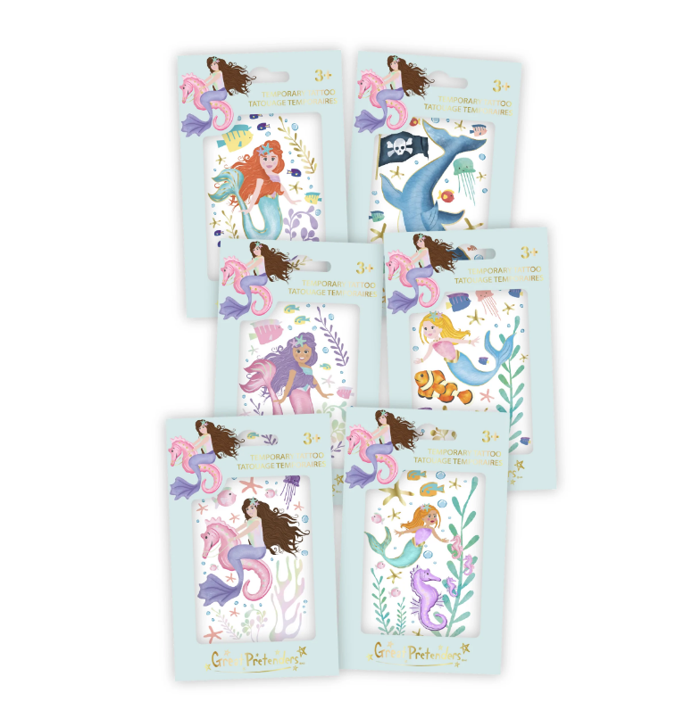 Mermaid Single Temporary Tattoo Kids Misc Accessories Great Pretenders   