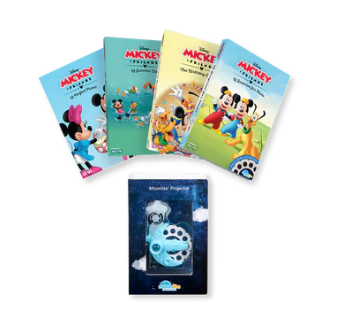 Disney Mickey & Friends 4 Stories Collection Plus Projector Toys MyMoonlite   