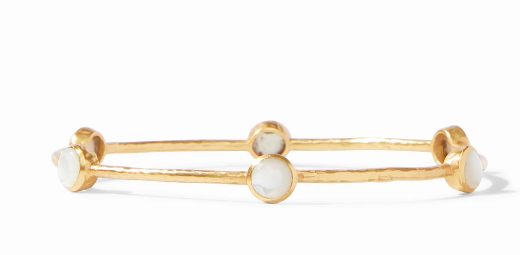 Milano Luxe Bangle Gold Pearl - Medium Women's Jewelry Julie Vos   