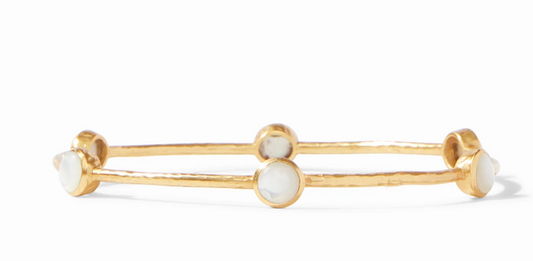 Milano Luxe Bangle - Pearl - Medium Bracelets Julie Vos