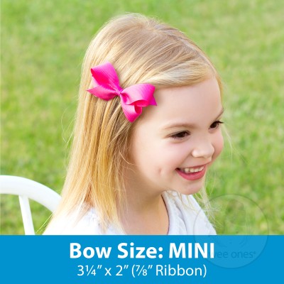 Mini Grosgrain Bow - Tropic Accessories Wee Ones   