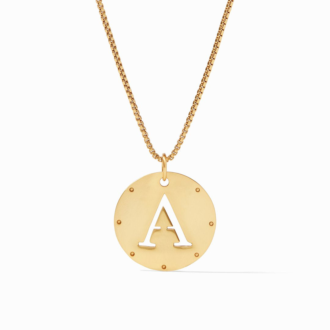 Monogram Pendant Gold - A Women's Jewelry Julie Vos   