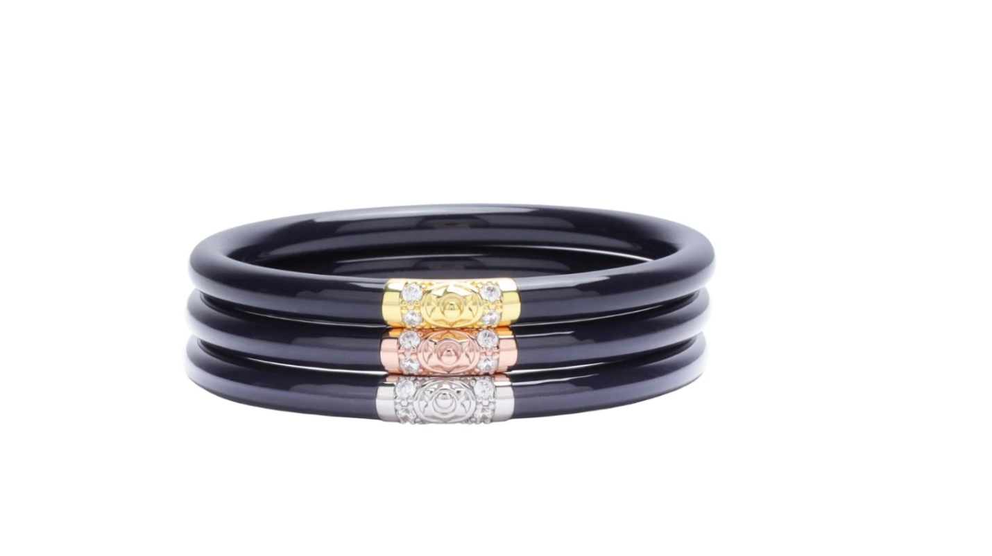 Navy Three Kings All Weather Bangles (Set of 3) - SM Women's Jewelry Budha Girl   